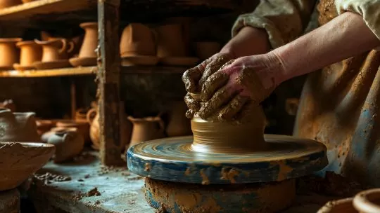 Atelier de poterie à Marrakech : création d'œuvres artisanales