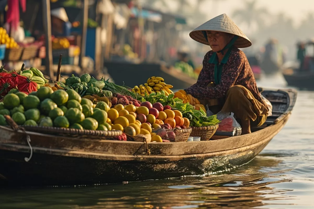 Les marchés flottants du Vietnam : un voyage sensoriel au cœur du delta du Mékong
