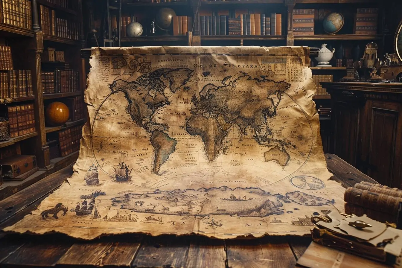 Ancienne carte du monde : voyage dans l’histoire et les mystères des cartes anciennes
