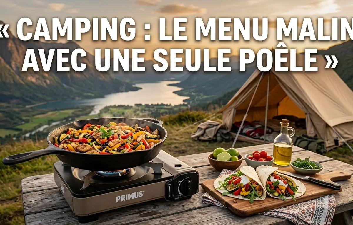 Cuisine de camping : le menu malin avec une seule poêle