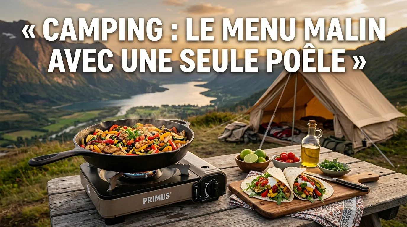 Recette camping facile : 7 plats malins avec une seule poêle
