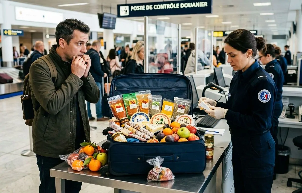 Fromage, épices, fruits : Jimenez Julien ouvre la valise à la douane
