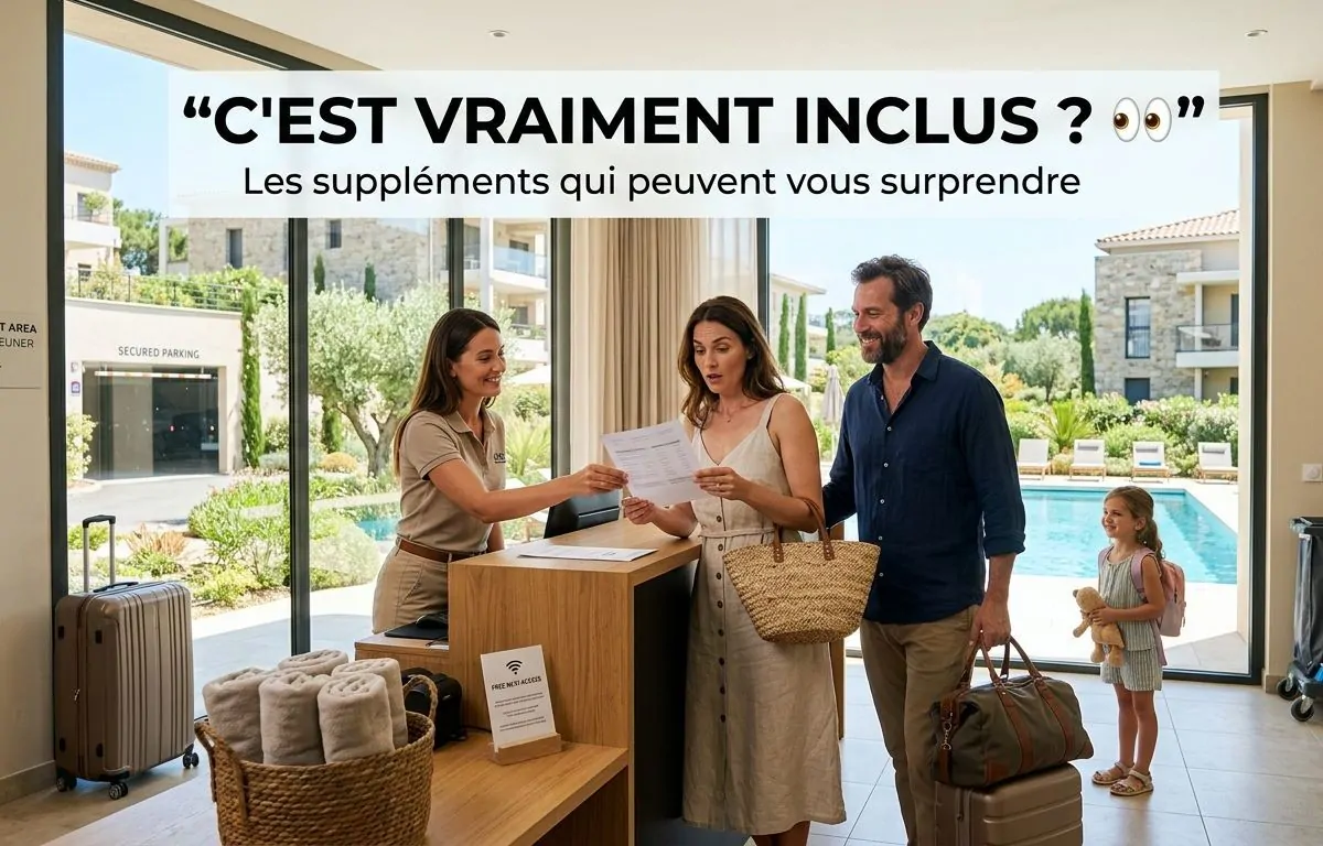 Résidence de vacances : ce qui est vraiment inclus et ce qu’on paie en plus